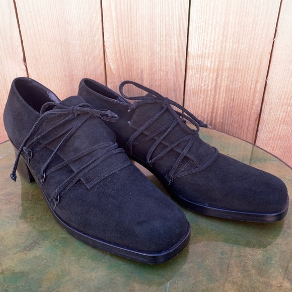 FRANCO SARTO black suede lace up shoes - Picture 7 of 7